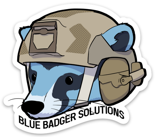 Blue Badger Sticker